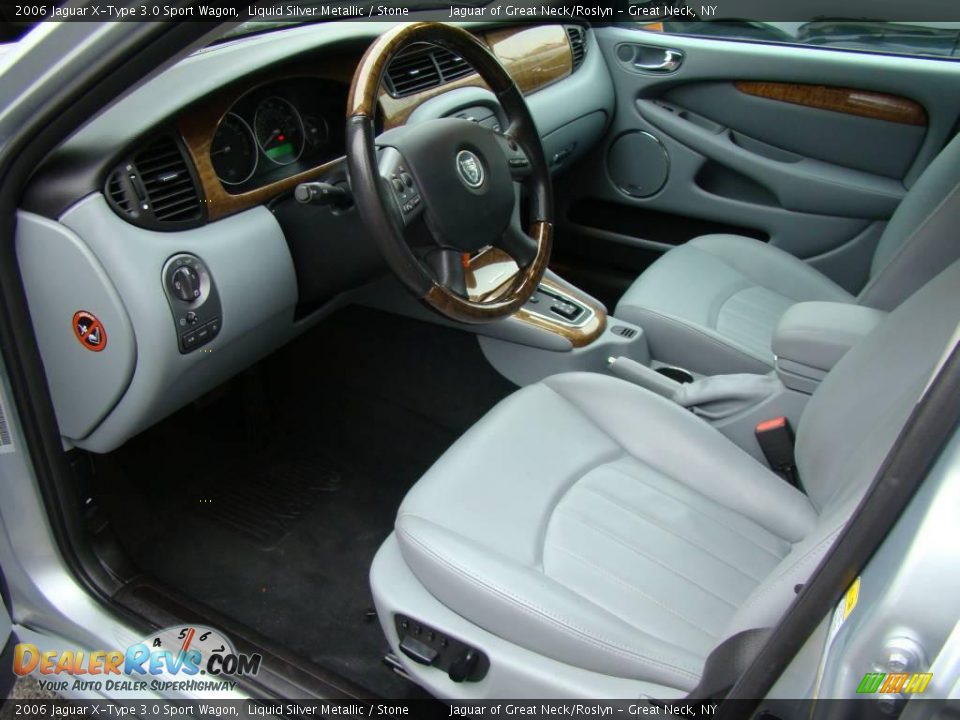 2006 Jaguar X-Type 3.0 Sport Wagon Liquid Silver Metallic / Stone Photo #12