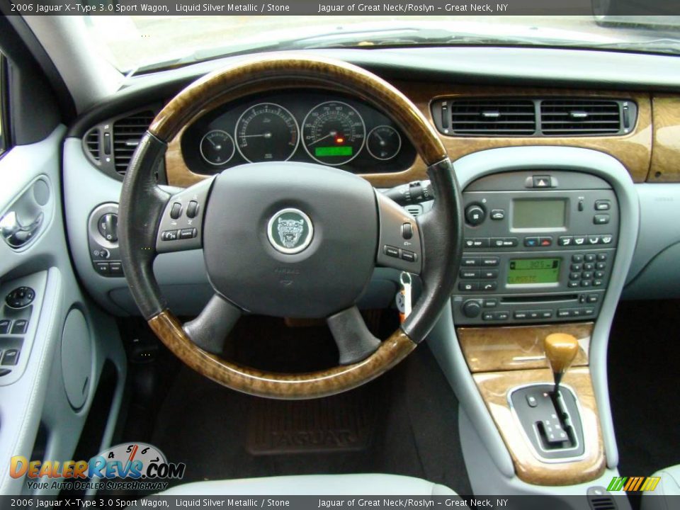 2006 Jaguar X-Type 3.0 Sport Wagon Liquid Silver Metallic / Stone Photo #13
