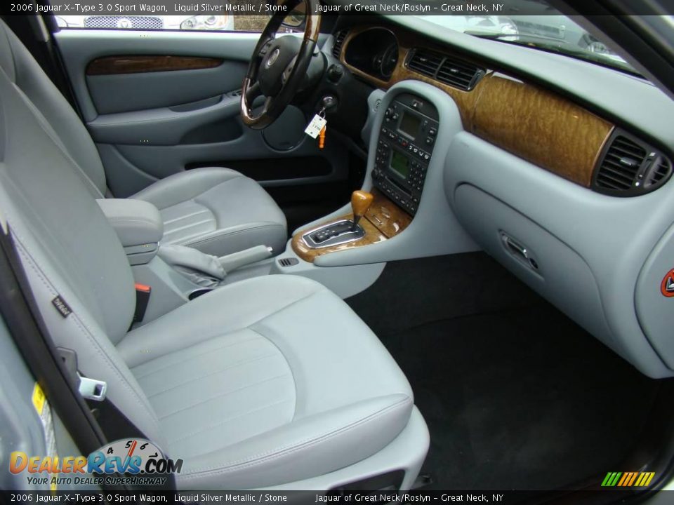 2006 Jaguar X-Type 3.0 Sport Wagon Liquid Silver Metallic / Stone Photo #17