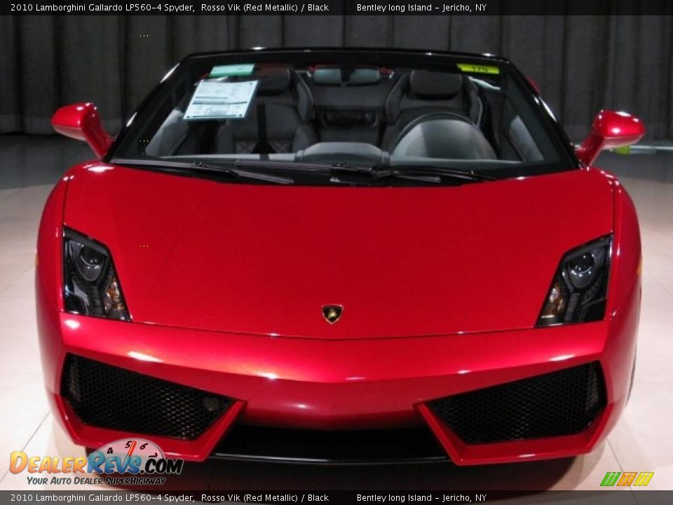 2010 Lamborghini Gallardo LP560-4 Spyder Rosso Vik (Red Metallic) / Black Photo #4