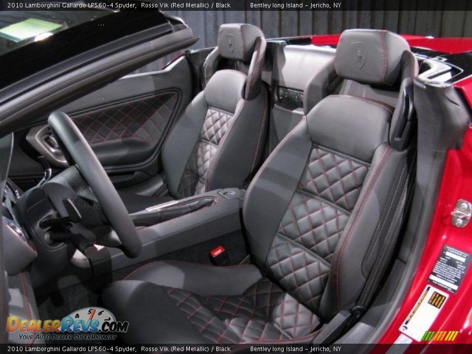 2010 Lamborghini Gallardo LP560-4 Spyder Rosso Vik (Red Metallic) / Black Photo #5