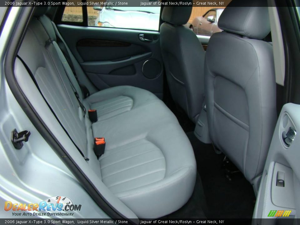 2006 Jaguar X-Type 3.0 Sport Wagon Liquid Silver Metallic / Stone Photo #22