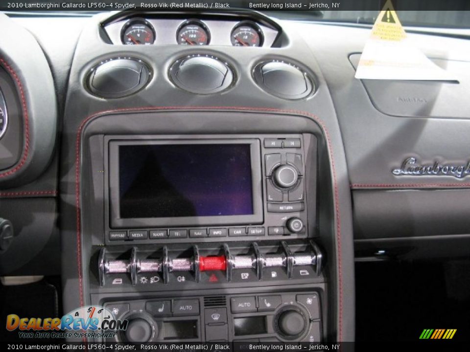2010 Lamborghini Gallardo LP560-4 Spyder Rosso Vik (Red Metallic) / Black Photo #9