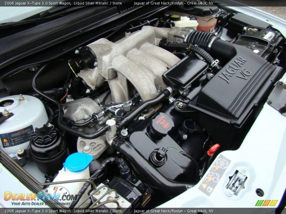2006 Jaguar X-Type 3.0 Sport Wagon Liquid Silver Metallic / Stone Photo #24