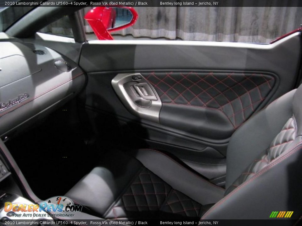 2010 Lamborghini Gallardo LP560-4 Spyder Rosso Vik (Red Metallic) / Black Photo #11
