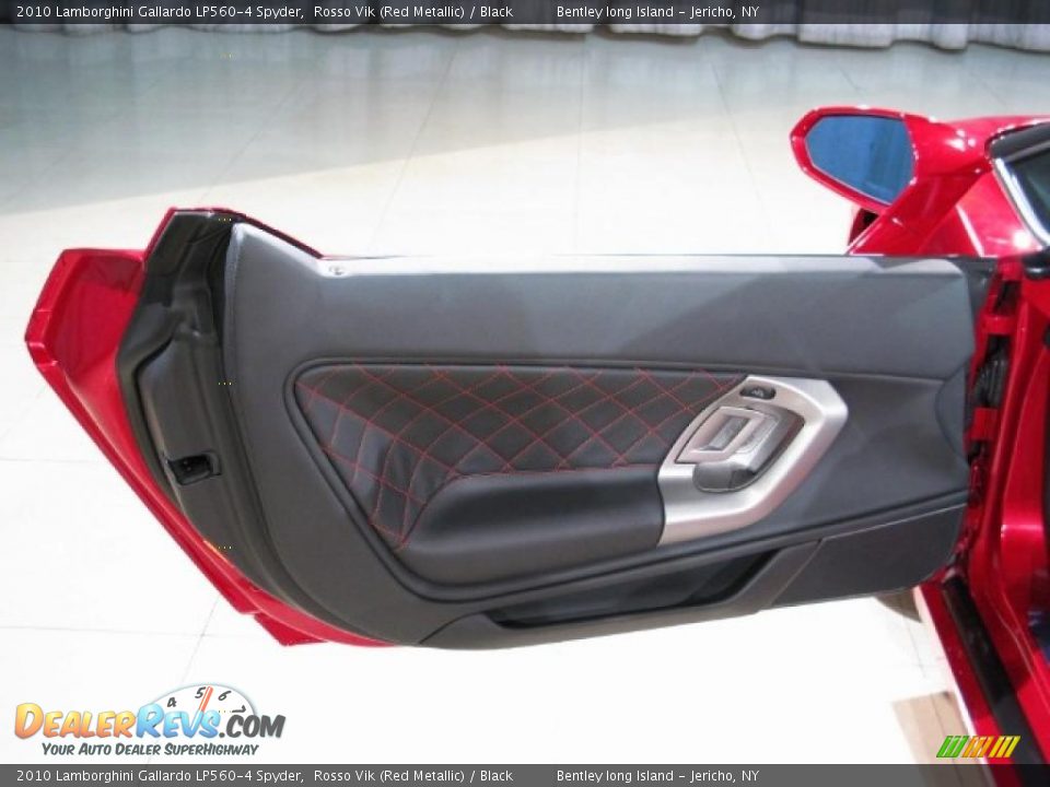 2010 Lamborghini Gallardo LP560-4 Spyder Rosso Vik (Red Metallic) / Black Photo #12