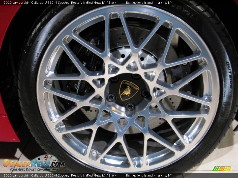 2010 Lamborghini Gallardo LP560-4 Spyder Rosso Vik (Red Metallic) / Black Photo #13