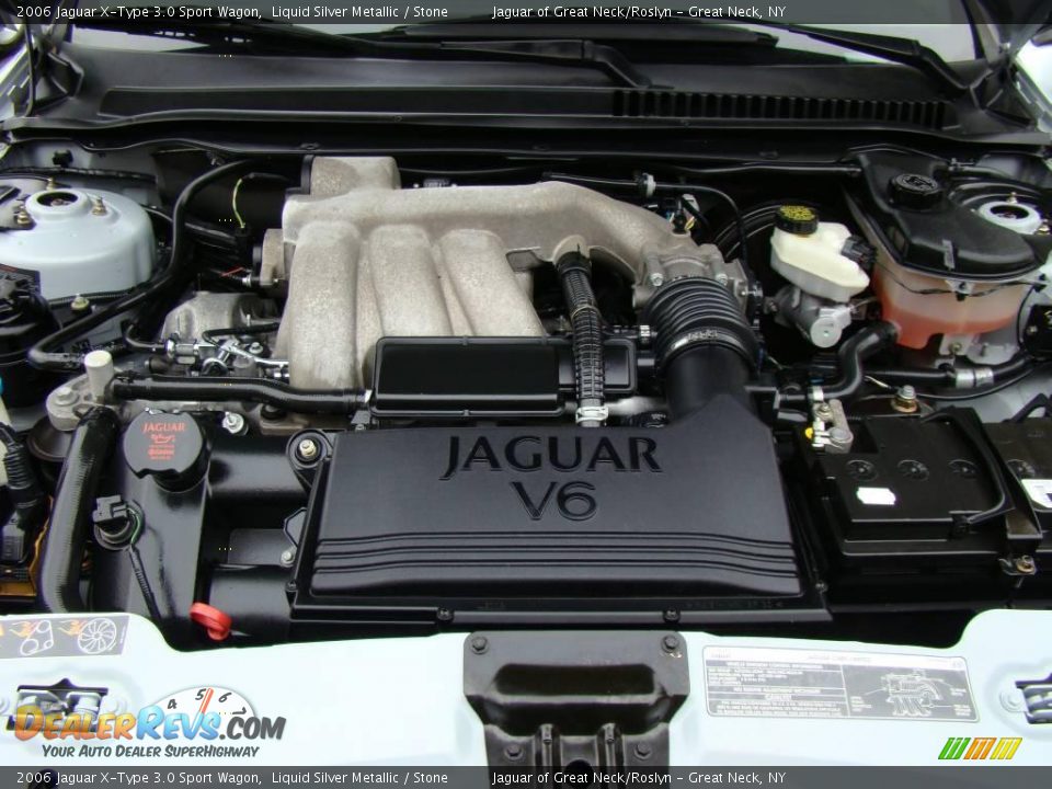 2006 Jaguar X-Type 3.0 Sport Wagon Liquid Silver Metallic / Stone Photo #25