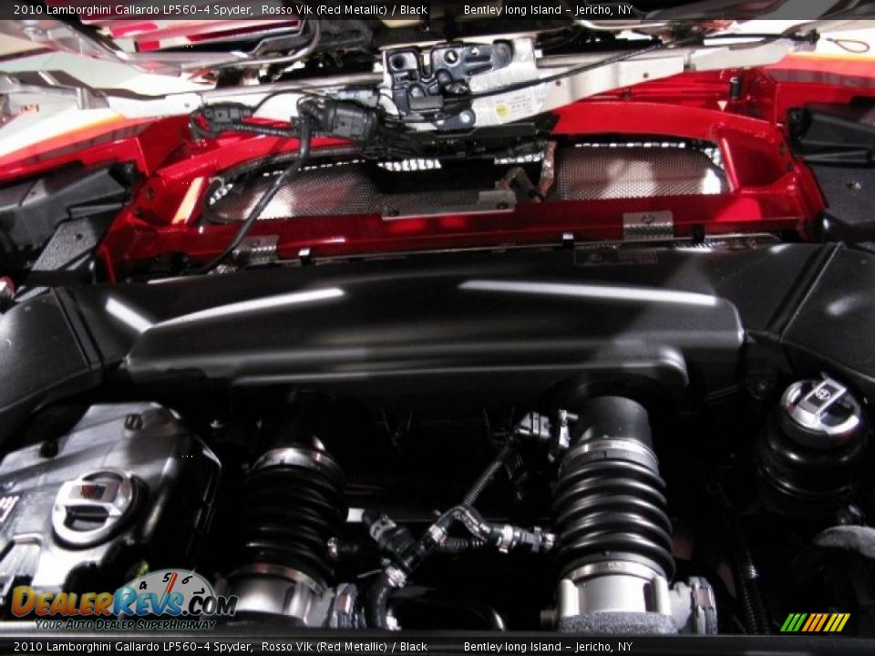 2010 Lamborghini Gallardo LP560-4 Spyder Rosso Vik (Red Metallic) / Black Photo #15
