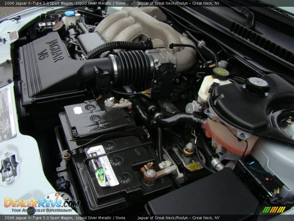 2006 Jaguar X-Type 3.0 Sport Wagon Liquid Silver Metallic / Stone Photo #26