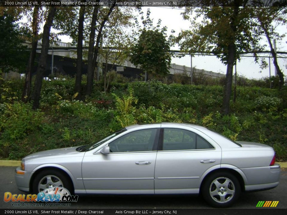 2000 Lincoln LS V8 Silver Frost Metallic / Deep Charcoal Photo #2