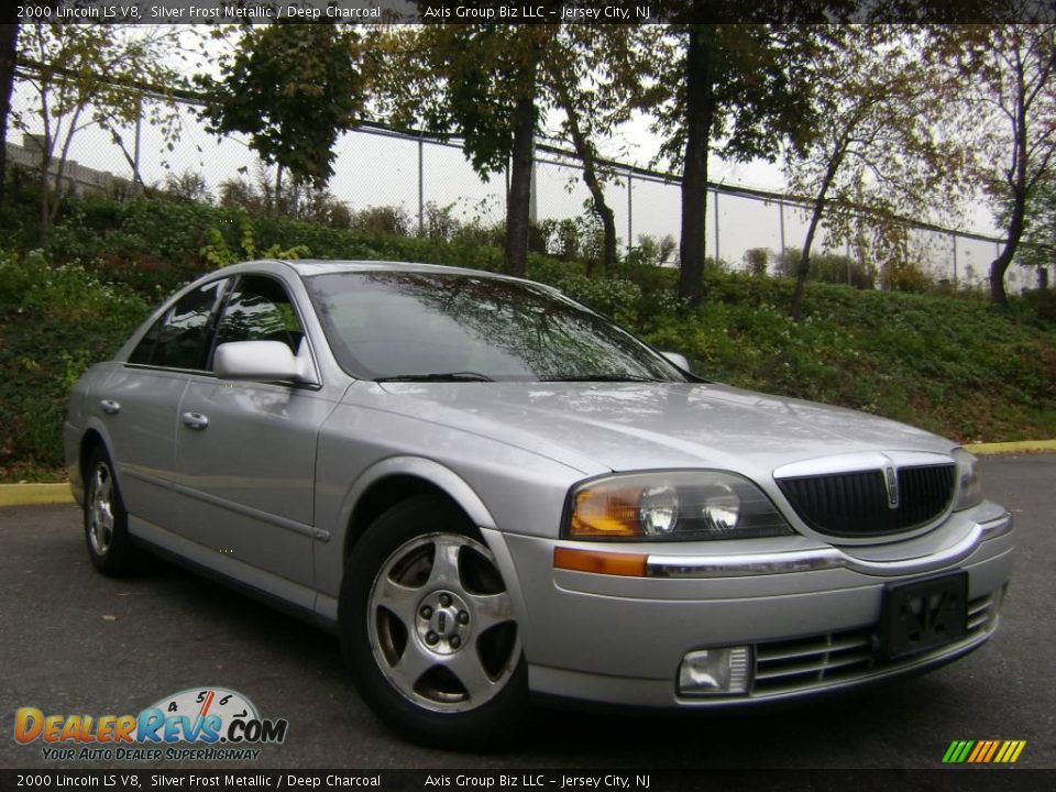 2000 Lincoln LS V8 Silver Frost Metallic / Deep Charcoal Photo #3