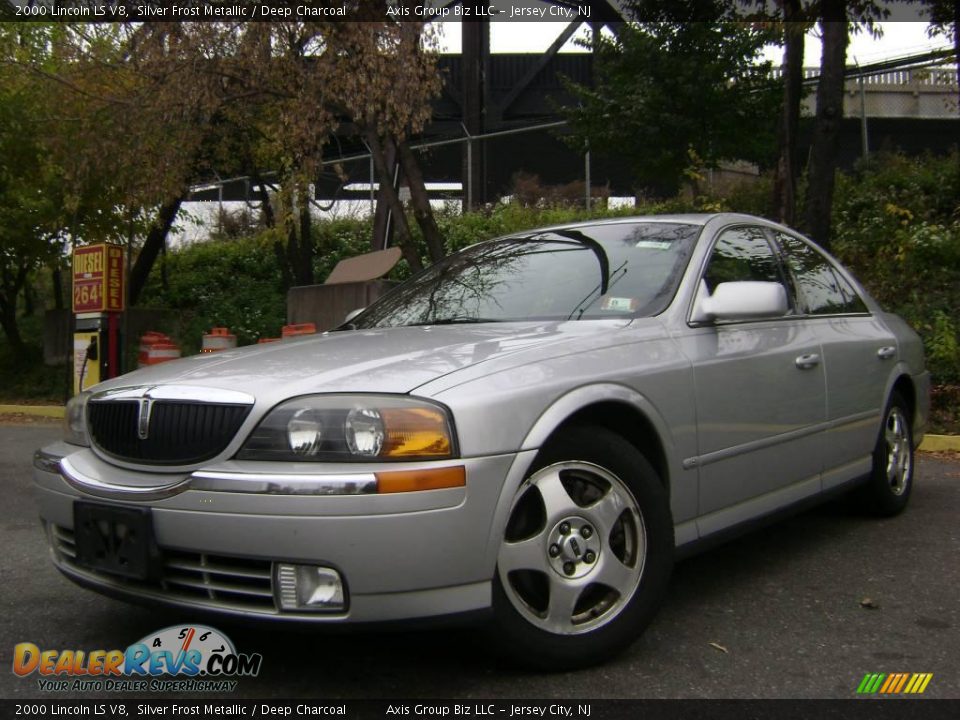 2000 Lincoln LS V8 Silver Frost Metallic / Deep Charcoal Photo #5