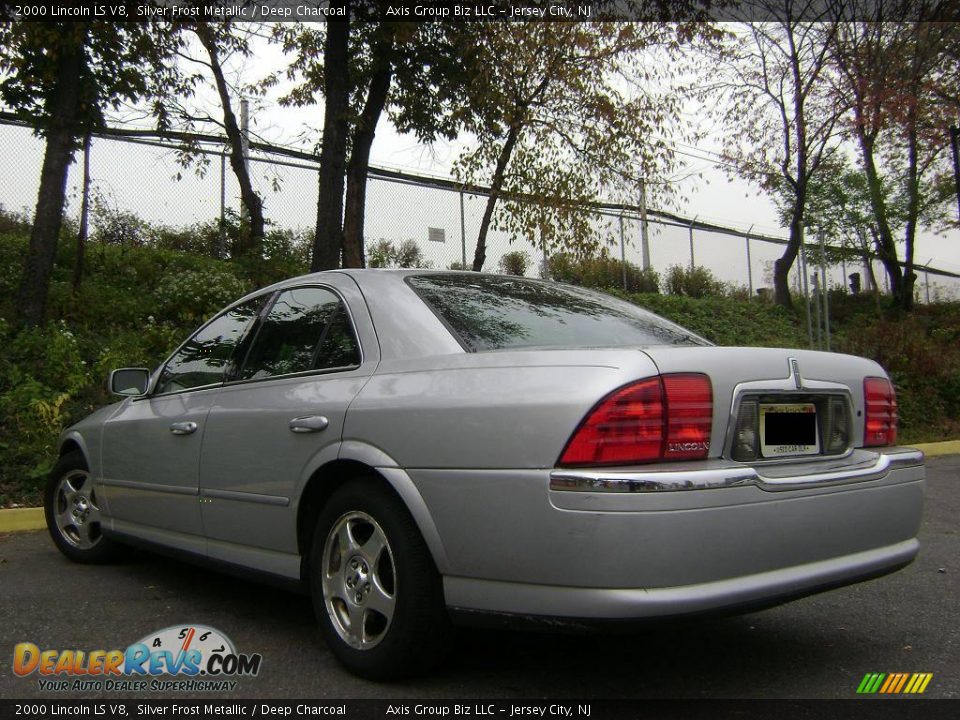 2000 Lincoln LS V8 Silver Frost Metallic / Deep Charcoal Photo #6