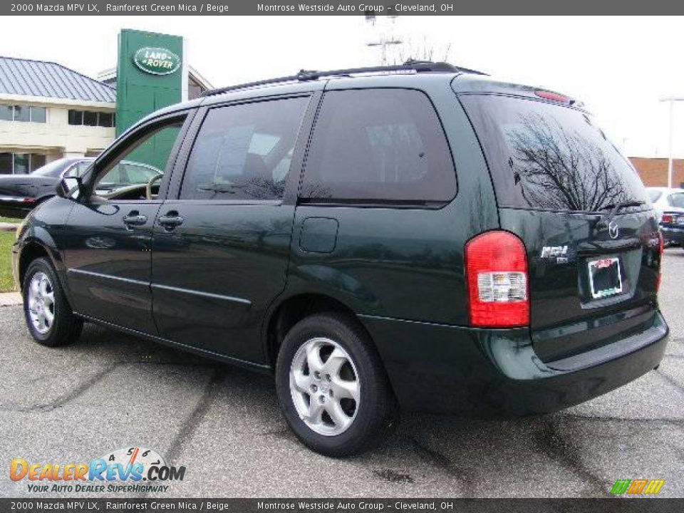 2000 Mazda MPV LX Rainforest Green Mica / Beige Photo #3