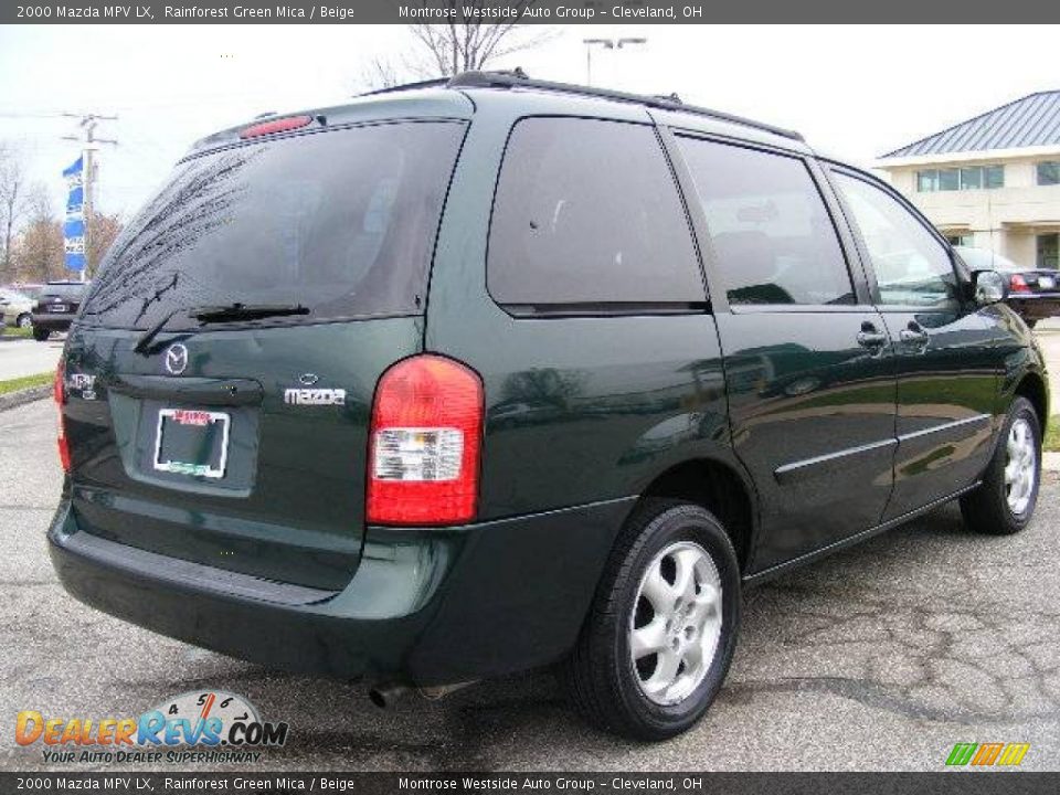 2000 Mazda MPV LX Rainforest Green Mica / Beige Photo #5