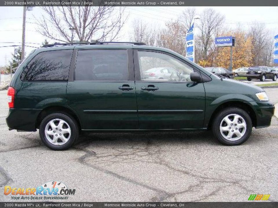 2000 Mazda MPV LX Rainforest Green Mica / Beige Photo #6