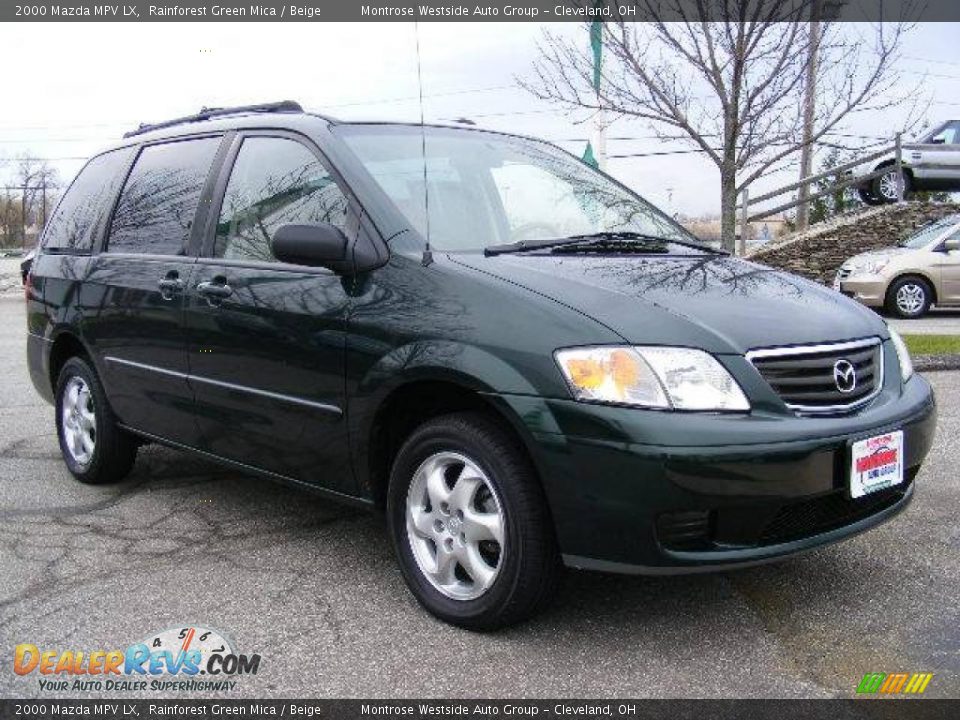 2000 Mazda MPV LX Rainforest Green Mica / Beige Photo #7