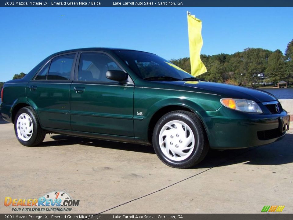 2001 Mazda Protege LX Emerald Green Mica / Beige Photo #1