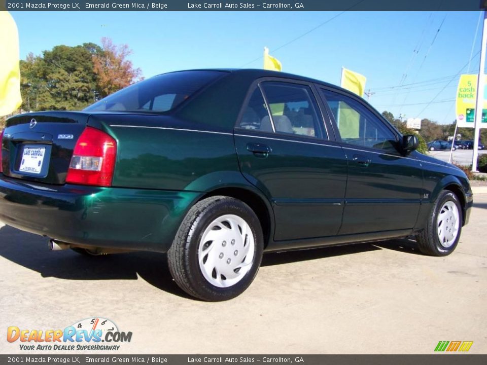 2001 Mazda Protege LX Emerald Green Mica / Beige Photo #7