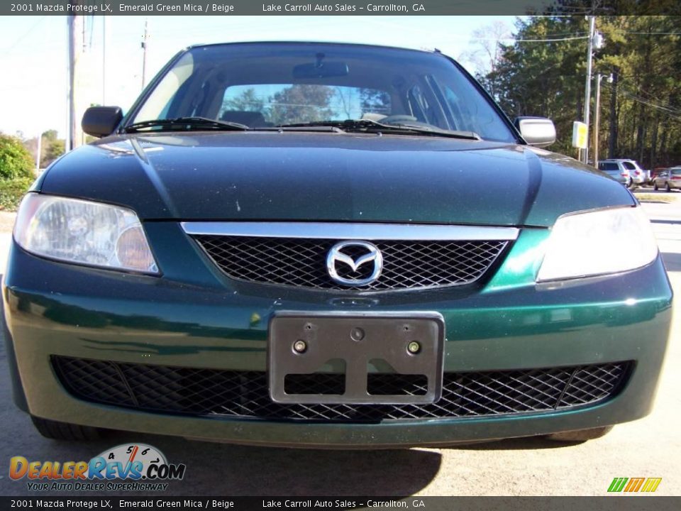 2001 Mazda Protege LX Emerald Green Mica / Beige Photo #9