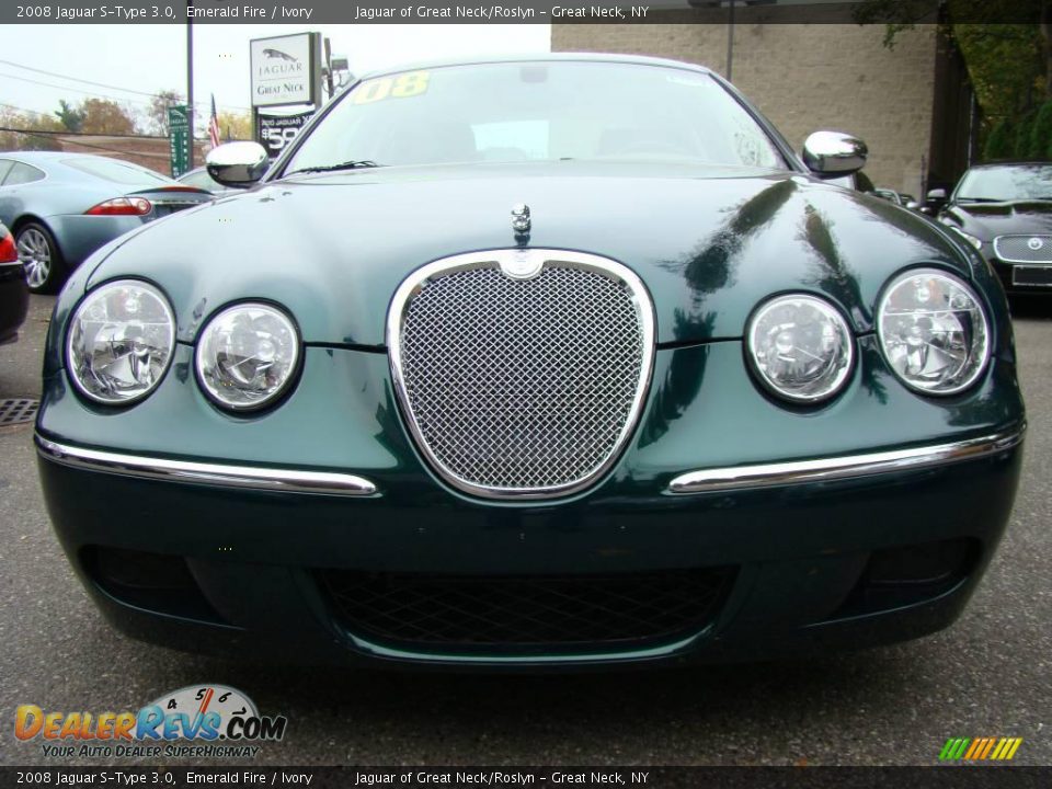 2008 Jaguar S-Type 3.0 Emerald Fire / Ivory Photo #2