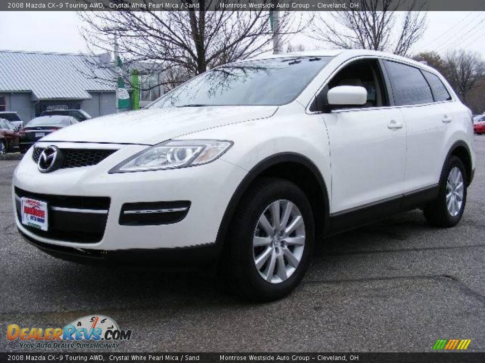 2008 Mazda CX-9 Touring AWD Crystal White Pearl Mica / Sand Photo #1