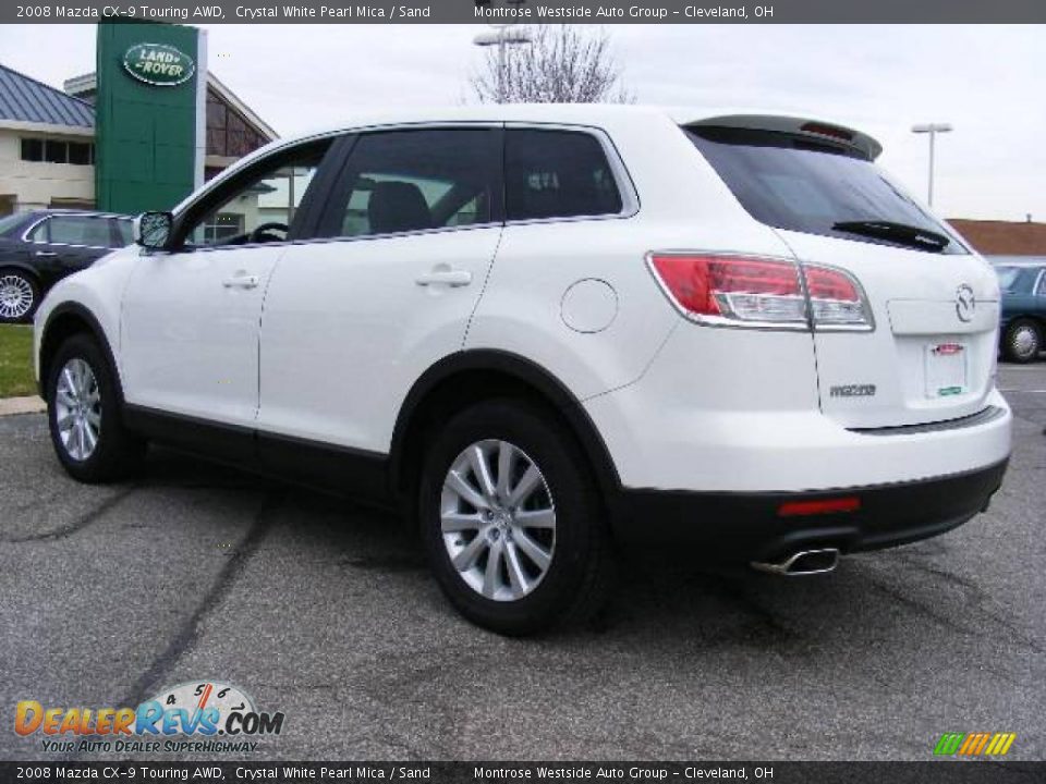 2008 Mazda CX-9 Touring AWD Crystal White Pearl Mica / Sand Photo #3
