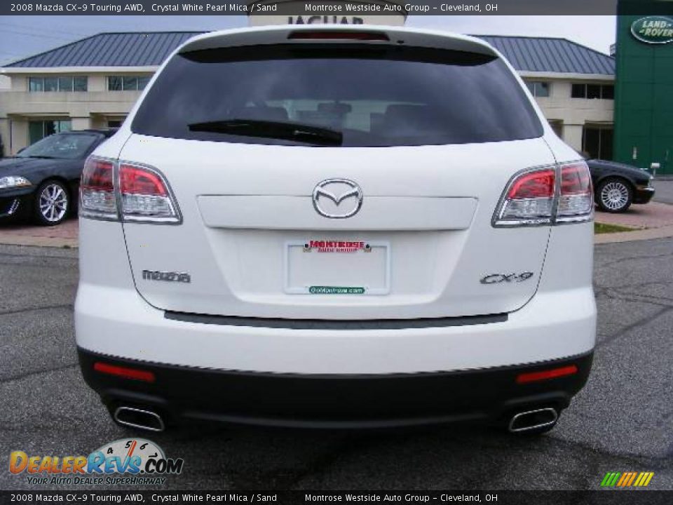 2008 Mazda CX-9 Touring AWD Crystal White Pearl Mica / Sand Photo #4