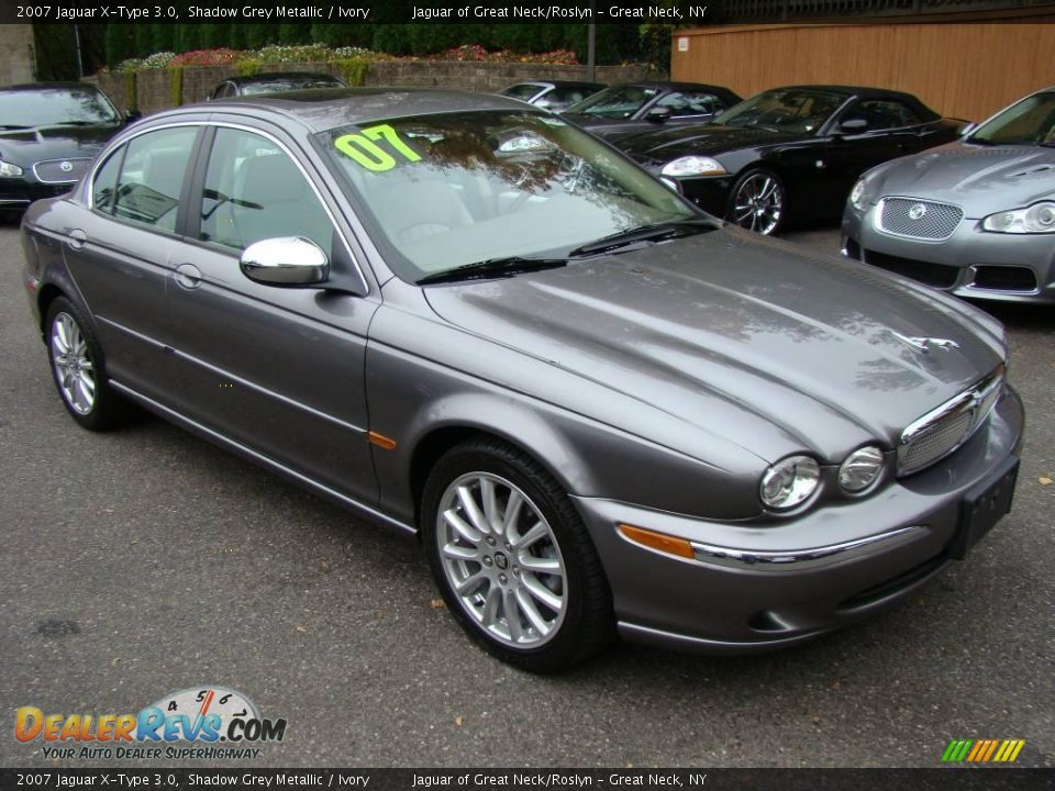 2007 Jaguar X-Type 3.0 Shadow Grey Metallic / Ivory Photo #3