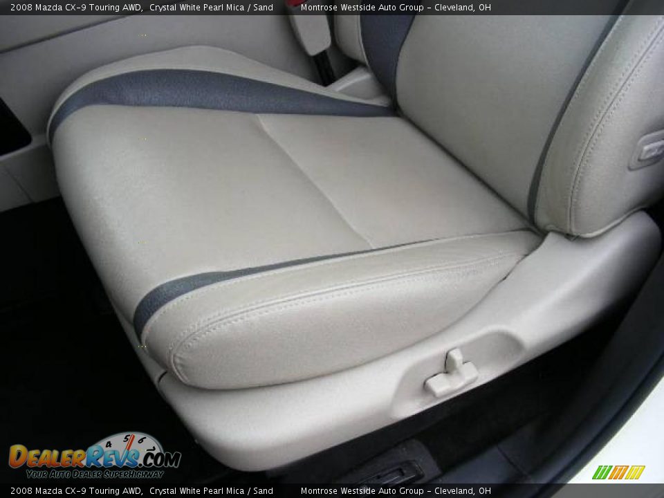2008 Mazda CX-9 Touring AWD Crystal White Pearl Mica / Sand Photo #10