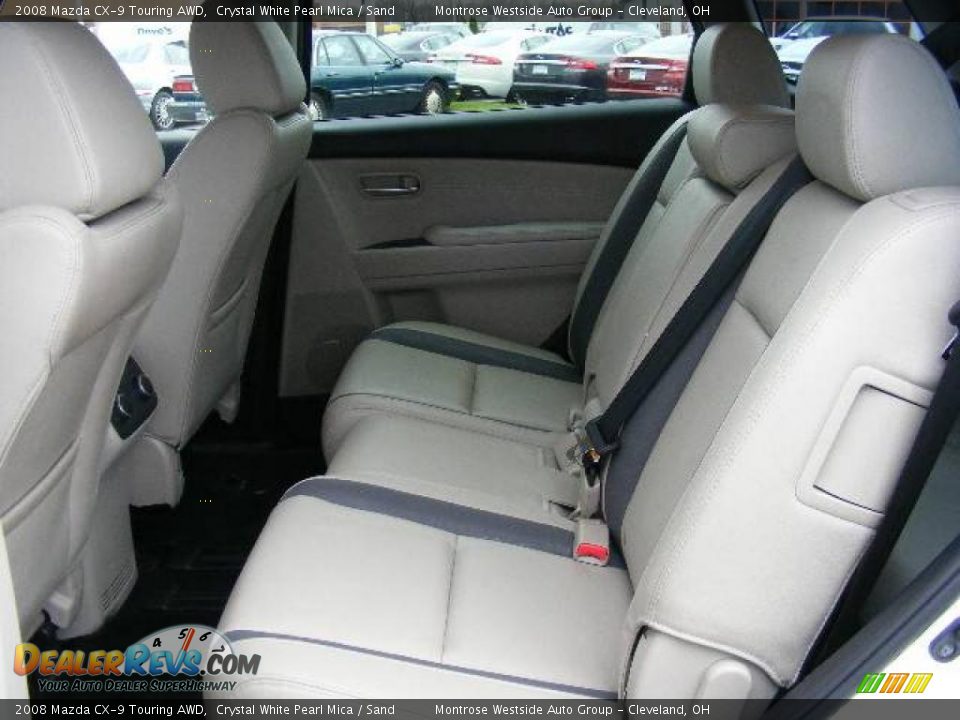 2008 Mazda CX-9 Touring AWD Crystal White Pearl Mica / Sand Photo #11