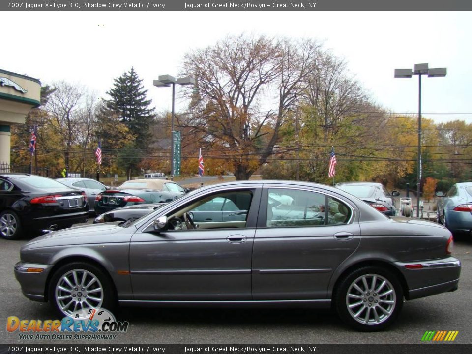 2007 Jaguar X-Type 3.0 Shadow Grey Metallic / Ivory Photo #4