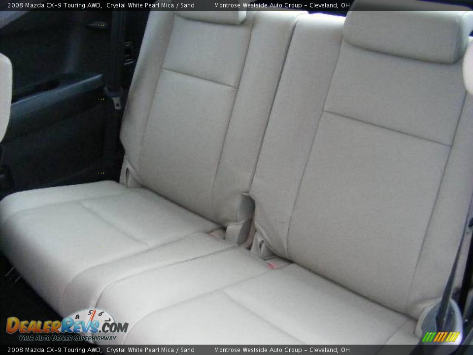 2008 Mazda CX-9 Touring AWD Crystal White Pearl Mica / Sand Photo #12