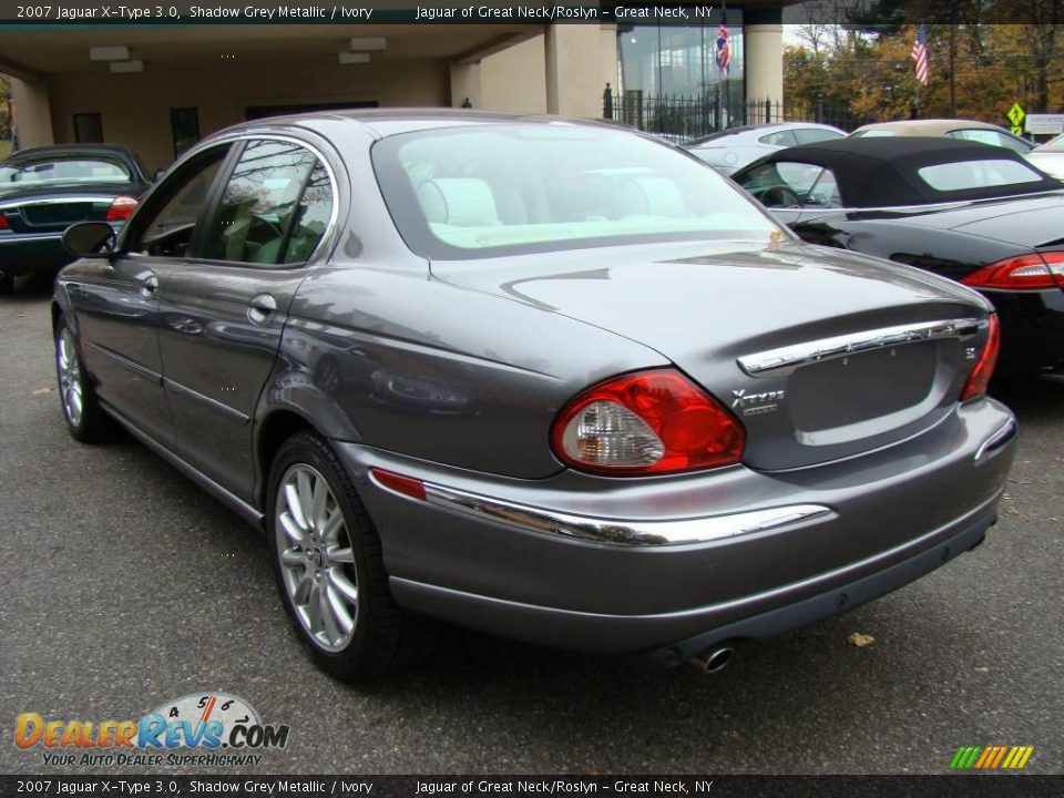 2007 Jaguar X-Type 3.0 Shadow Grey Metallic / Ivory Photo #5