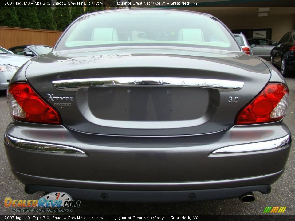 2007 Jaguar X-Type 3.0 Shadow Grey Metallic / Ivory Photo #6