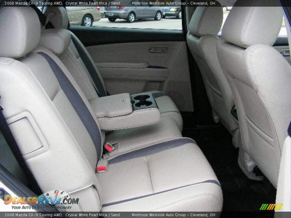 2008 Mazda CX-9 Touring AWD Crystal White Pearl Mica / Sand Photo #14