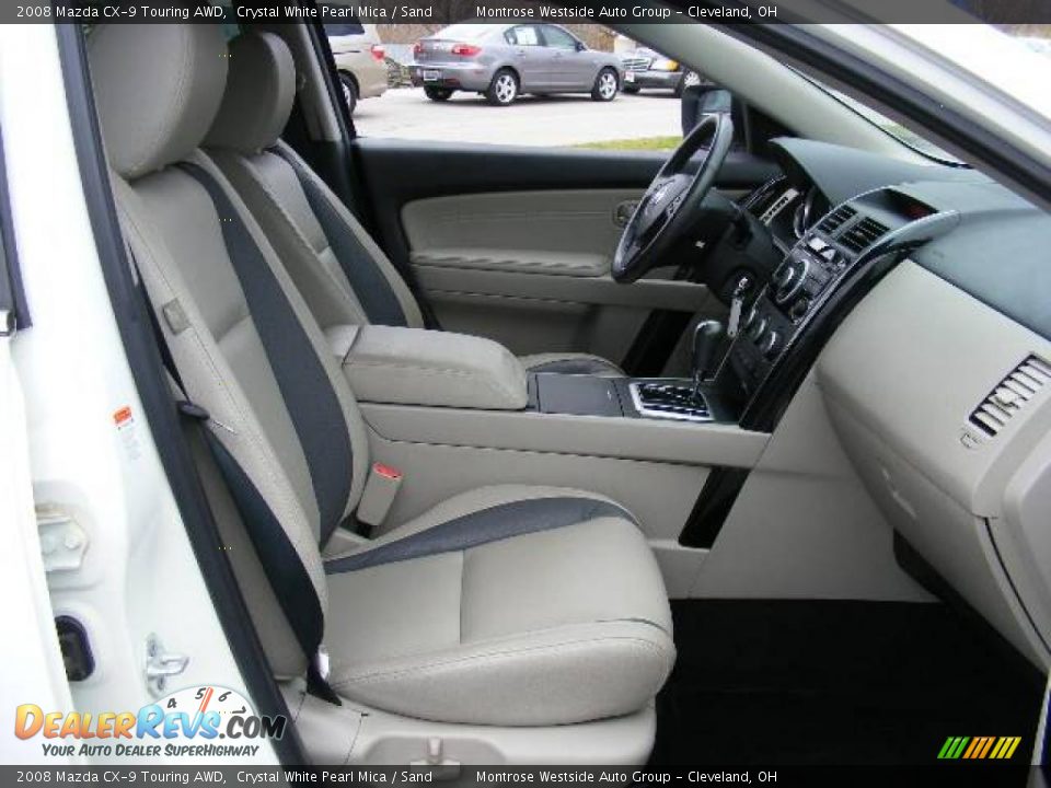 2008 Mazda CX-9 Touring AWD Crystal White Pearl Mica / Sand Photo #15