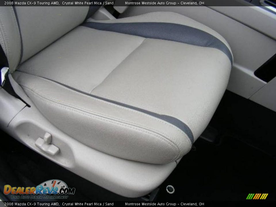 2008 Mazda CX-9 Touring AWD Crystal White Pearl Mica / Sand Photo #16