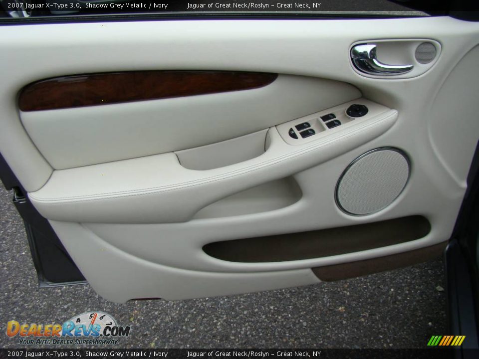 2007 Jaguar X-Type 3.0 Shadow Grey Metallic / Ivory Photo #10
