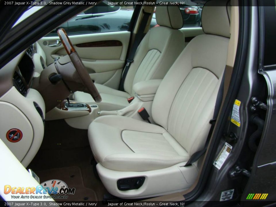 2007 Jaguar X-Type 3.0 Shadow Grey Metallic / Ivory Photo #11