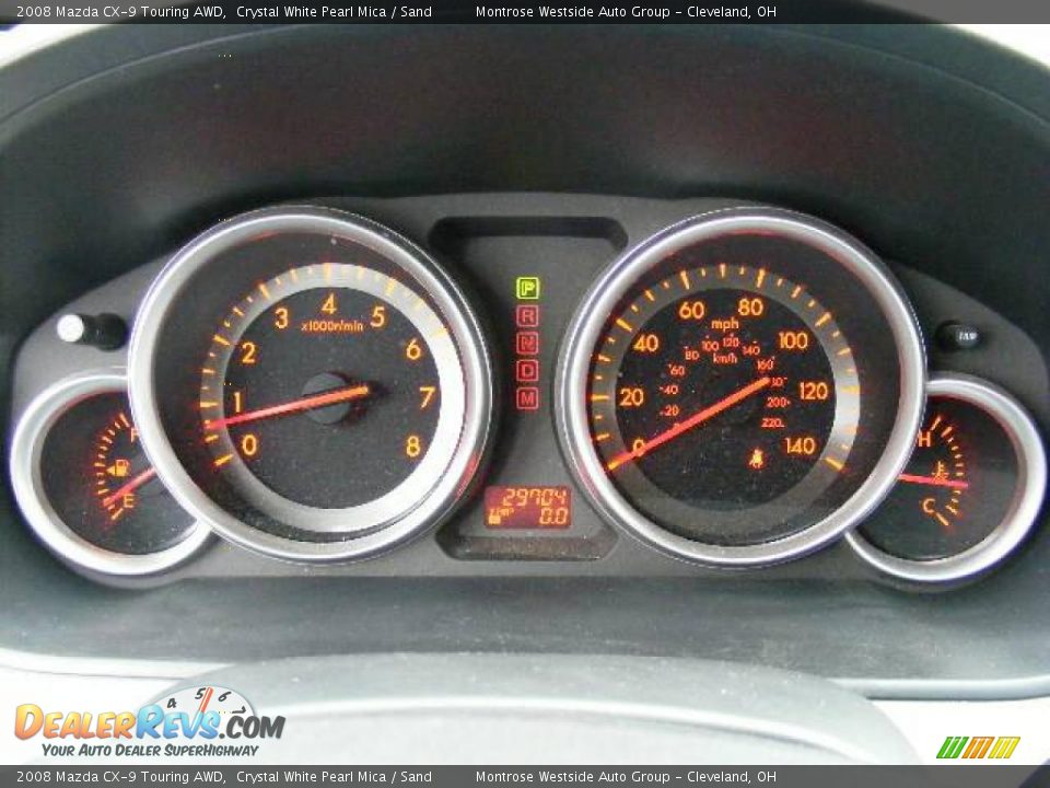 2008 Mazda CX-9 Touring AWD Crystal White Pearl Mica / Sand Photo #19