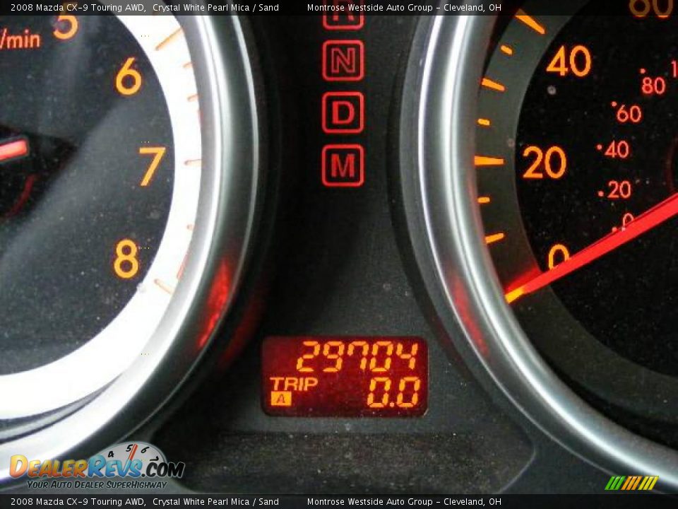 2008 Mazda CX-9 Touring AWD Crystal White Pearl Mica / Sand Photo #20
