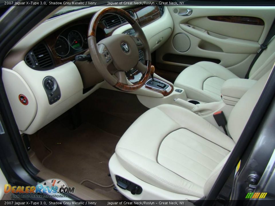 2007 Jaguar X-Type 3.0 Shadow Grey Metallic / Ivory Photo #13