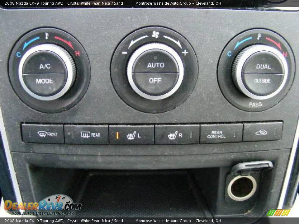 2008 Mazda CX-9 Touring AWD Crystal White Pearl Mica / Sand Photo #24