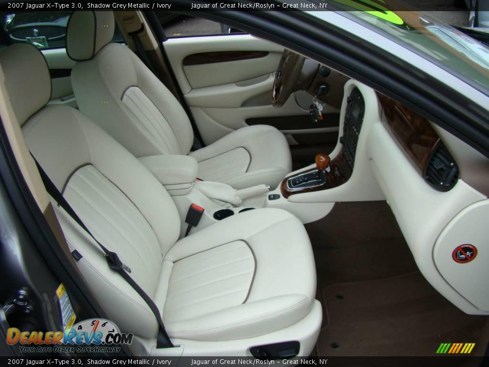 2007 Jaguar X-Type 3.0 Shadow Grey Metallic / Ivory Photo #18