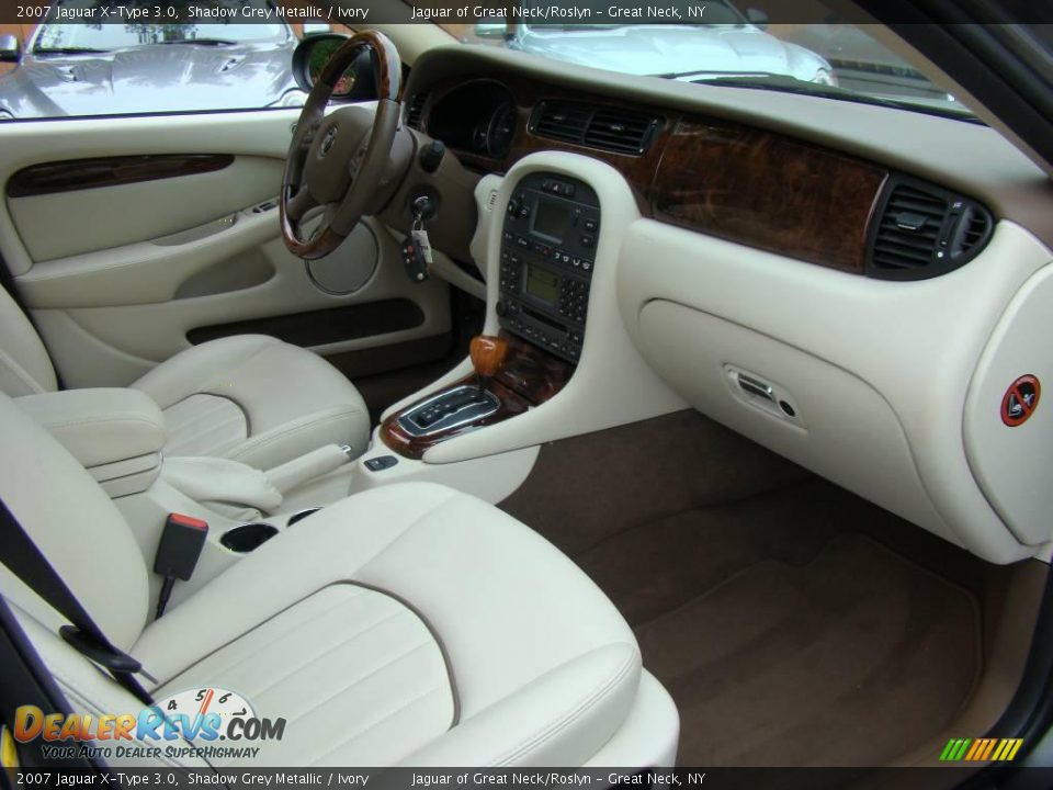 2007 Jaguar X-Type 3.0 Shadow Grey Metallic / Ivory Photo #19