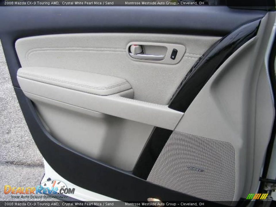 2008 Mazda CX-9 Touring AWD Crystal White Pearl Mica / Sand Photo #27