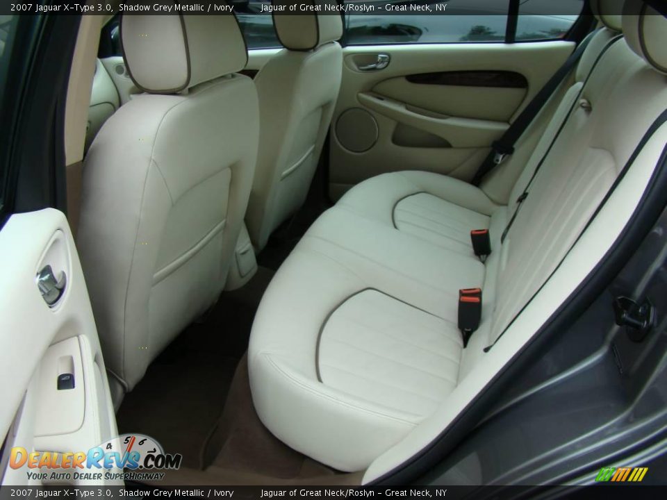 2007 Jaguar X-Type 3.0 Shadow Grey Metallic / Ivory Photo #23