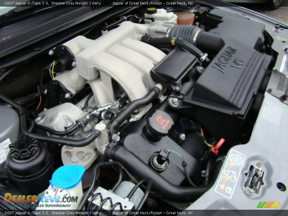 2007 Jaguar X-Type 3.0 Shadow Grey Metallic / Ivory Photo #25